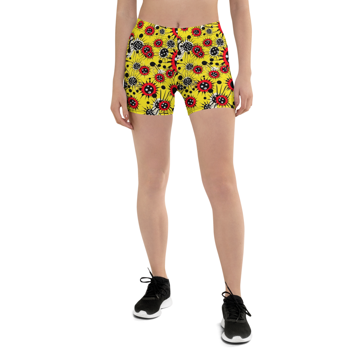 Virus Attack - Yellow/Red - Women's Shorts - Image 7