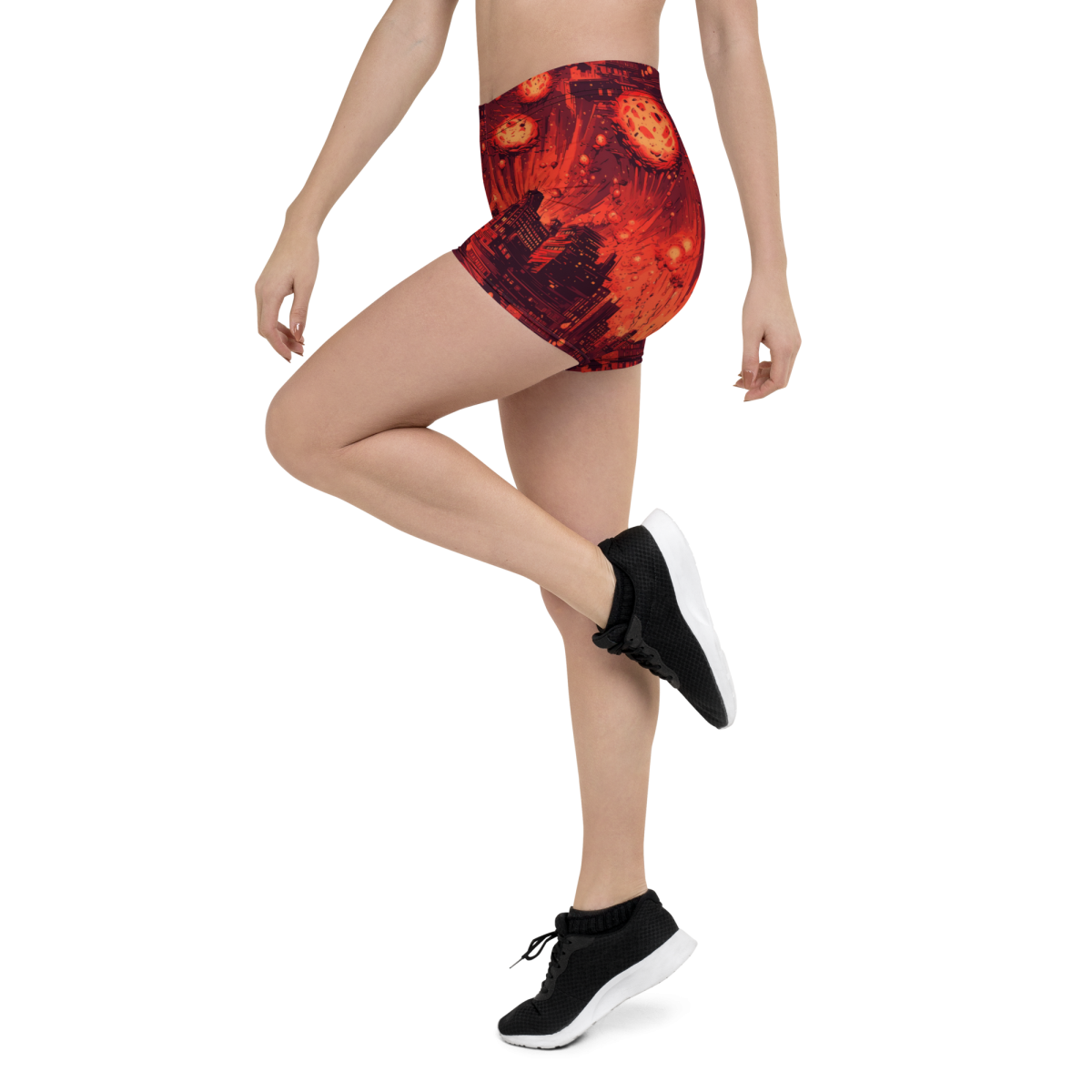 Meteor Strike - Red - Women's Shorts - Image 4