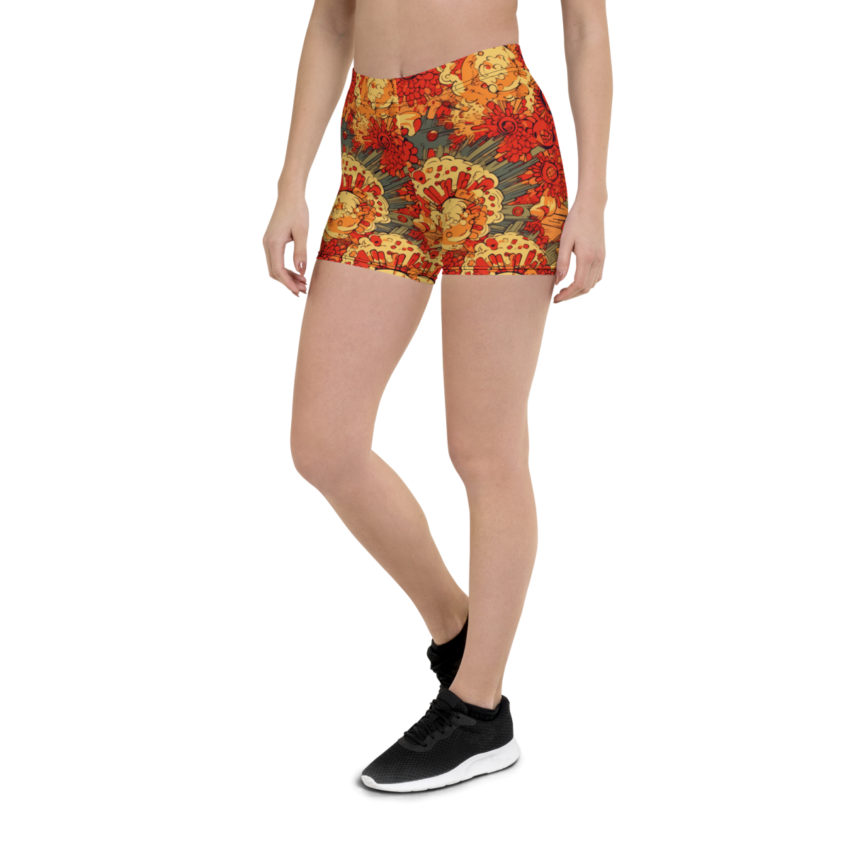 Fiery Fusion - Orange - Women's Shorts - Image 3