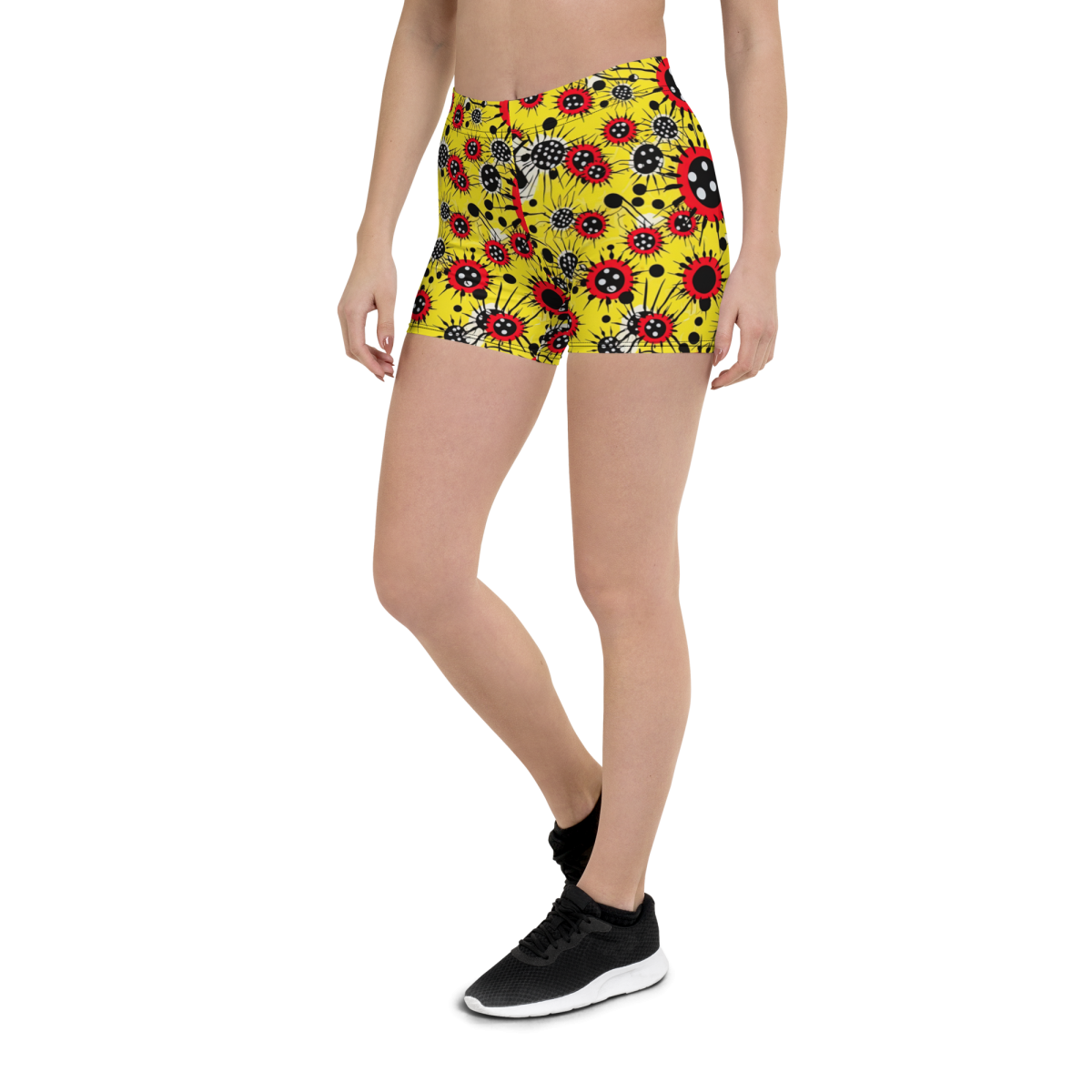 Virus Attack - Yellow/Red - Women's Shorts - Image 3