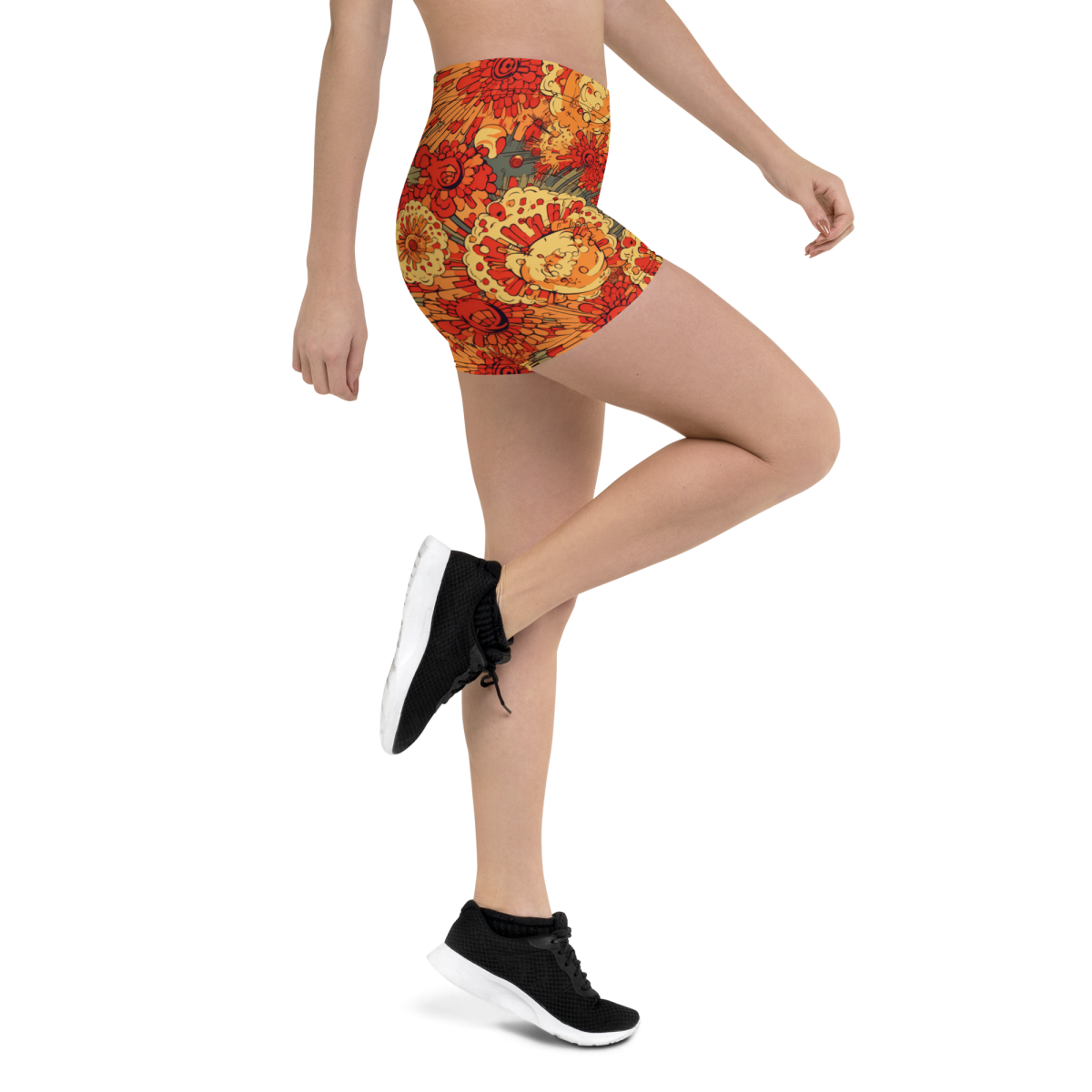 Fiery Fusion - Orange - Women's Shorts - Image 5