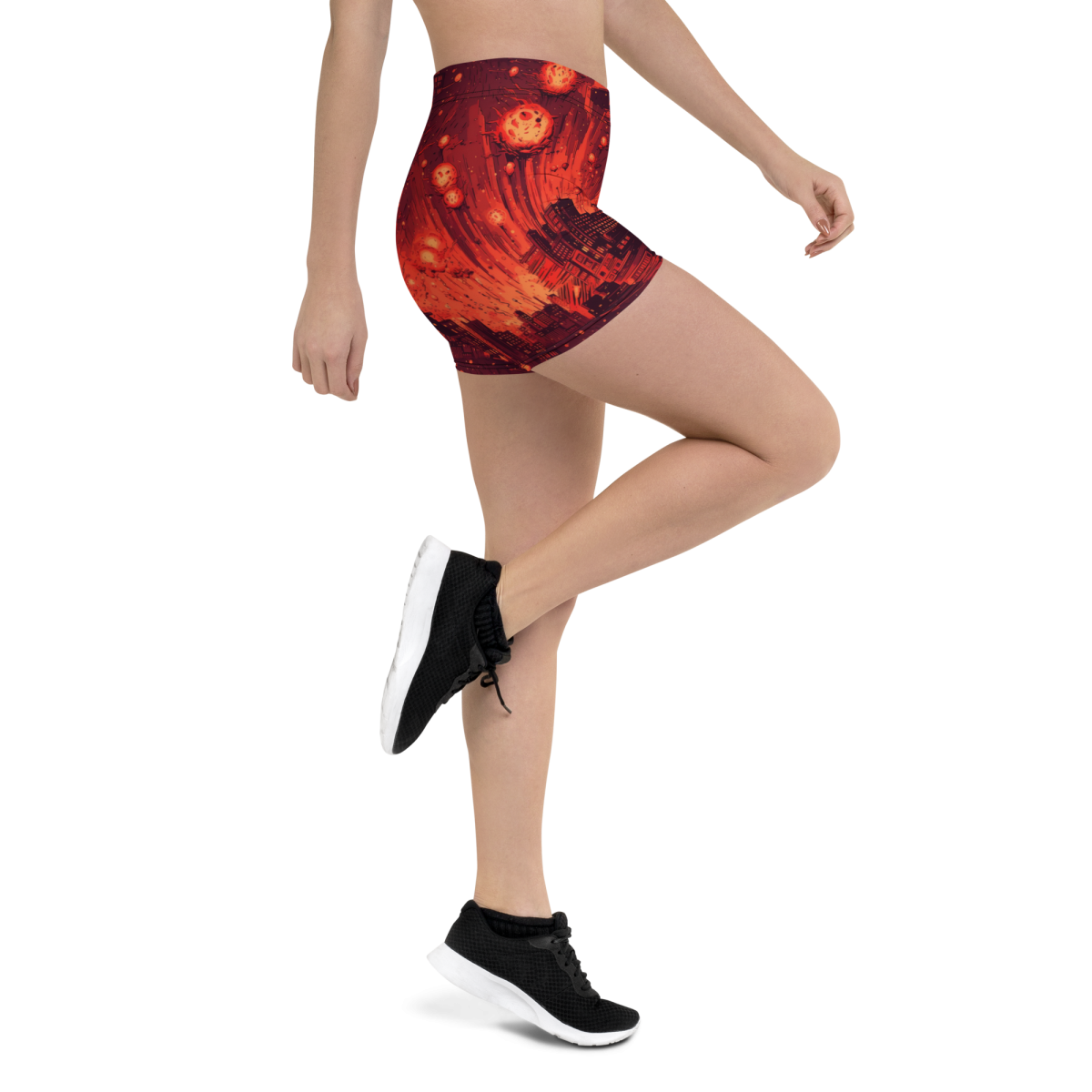 Meteor Strike - Red - Women's Shorts - Image 5
