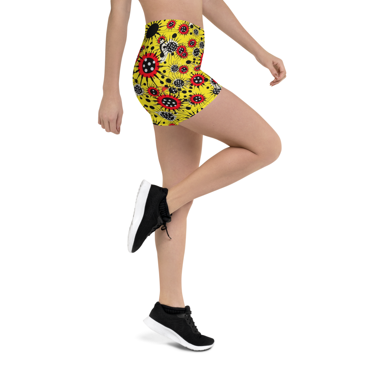 Virus Attack - Yellow/Red - Women's Shorts - Image 5