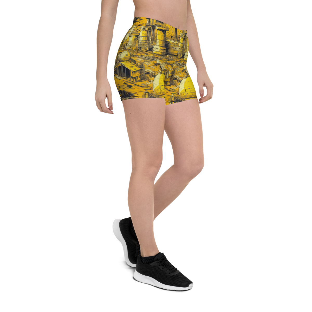 Moon Base - Yellow - Women's Shorts - Image 15