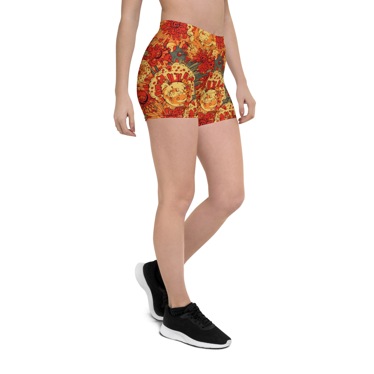 Fiery Fusion - Orange - Women's Shorts - Image 2