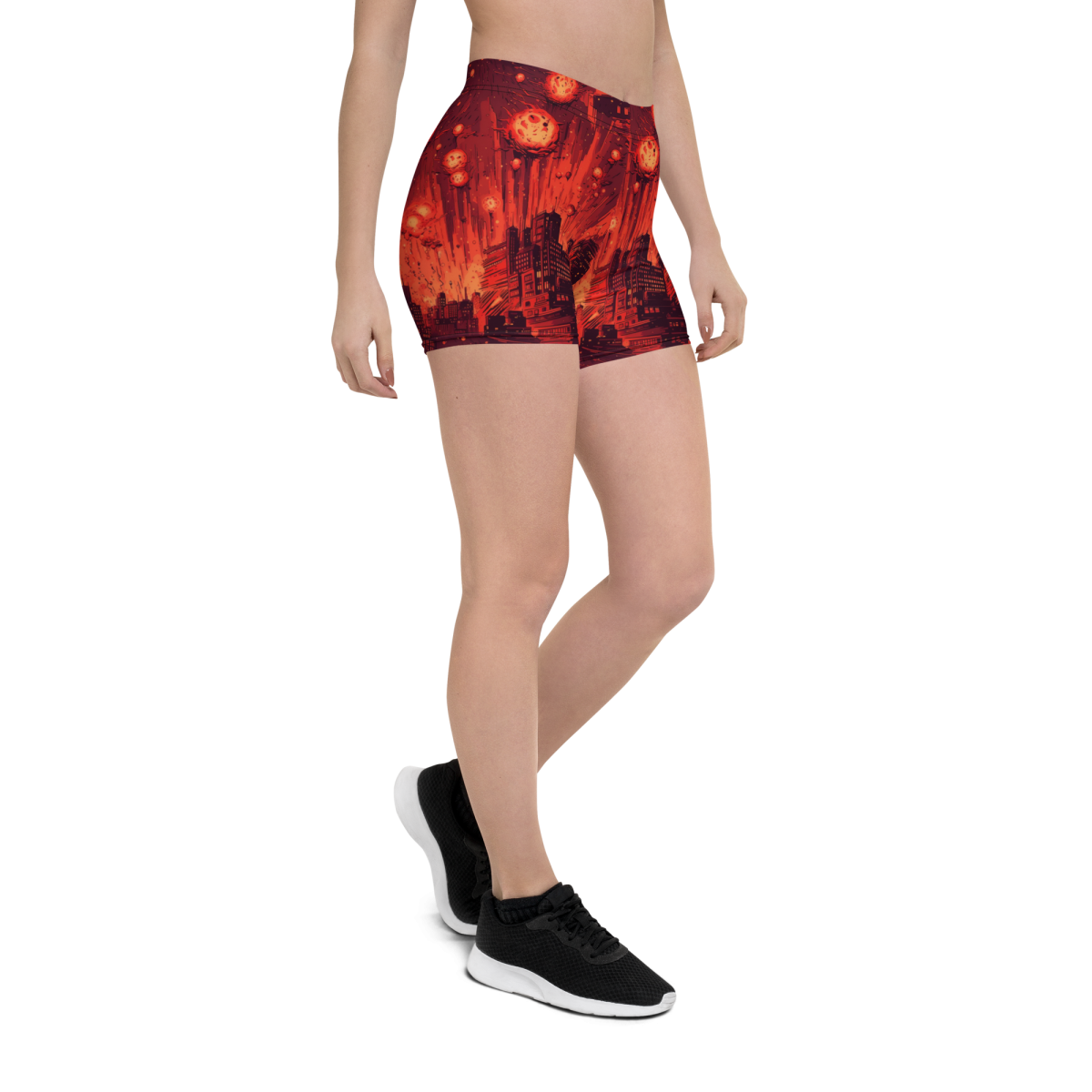 Meteor Strike - Red - Women's Shorts - Image 2