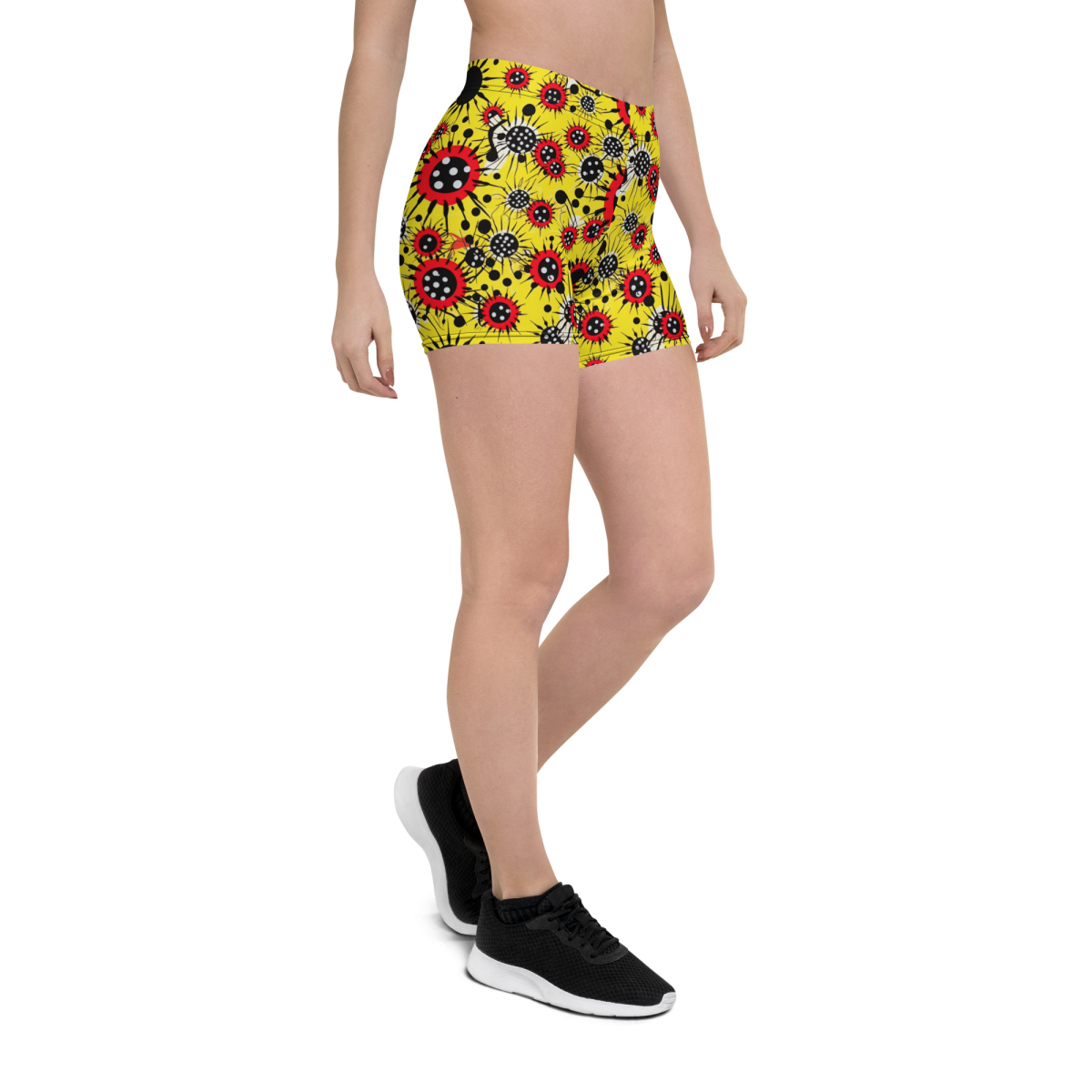 Virus Attack - Yellow/Red - Women's Shorts - Image 2