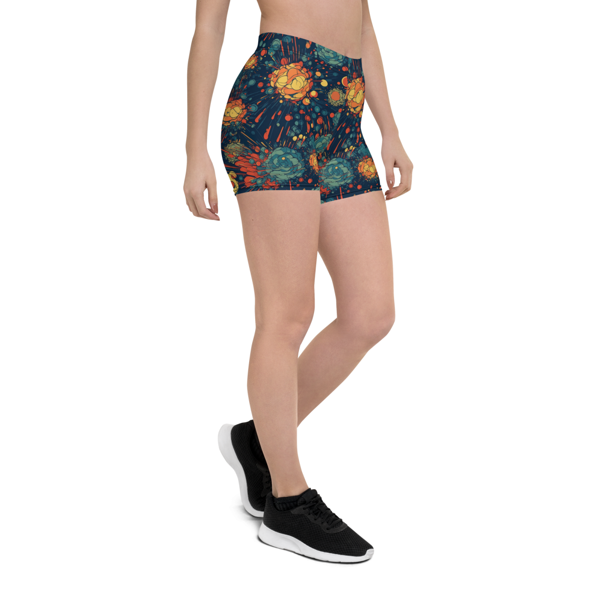 Subatomic Schism Dark Blue Women's Shorts - Image 2