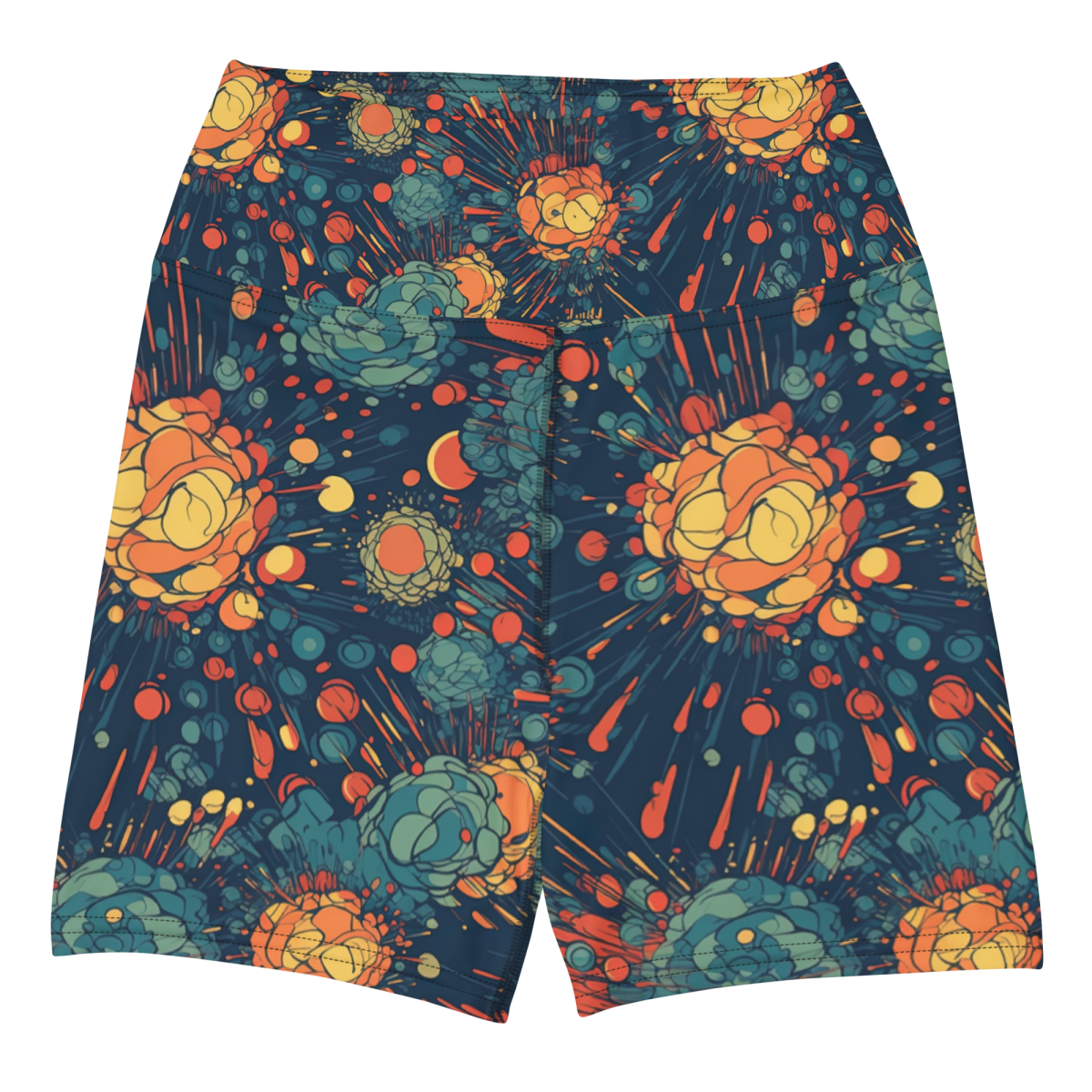 Subatomic Schism - Dark Blue--Yoga Shorts